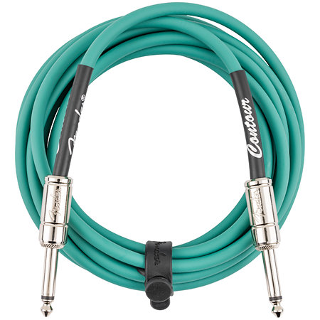 Fender Contour Series Instrument Cable, 3m, Sherwood Green
