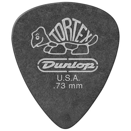 Dunlop 488P73 Tortex Pitch Black 0,73 mm Sachet de 12