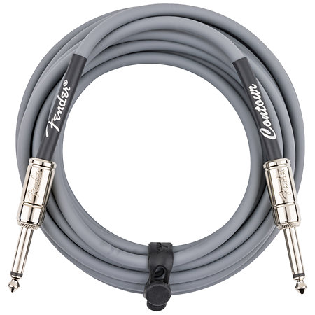 Fender Contour Series Instrument Cable, 5,5m, Inca Silver