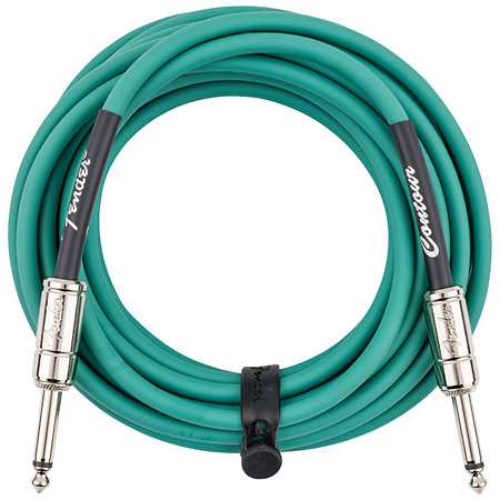 Fender Contour Series Instrument Cable, 5,5m, Sherwood Green