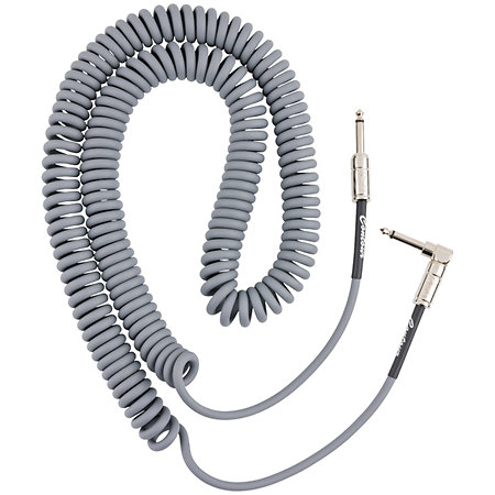 Fender Contour Series Coiled Cable, 9m, Inca Silver