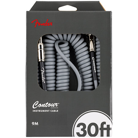 Contour Series Coiled Cable, 9m, Inca Silver Fender