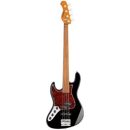 MetroExpress Hybrid PJ Fretless Black Pearl Touche Palissandre Gaucher Sadowsky