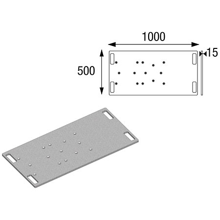 EML 1000X500 Embase 1000mm x 500mm ASD