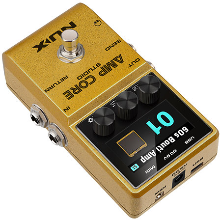 NUX NCA-1 AMP CORE STUDIO ギターエフェクター ゴールド Nux NCA-1 Amp Core Studio Amplifier Pedal - Canada's