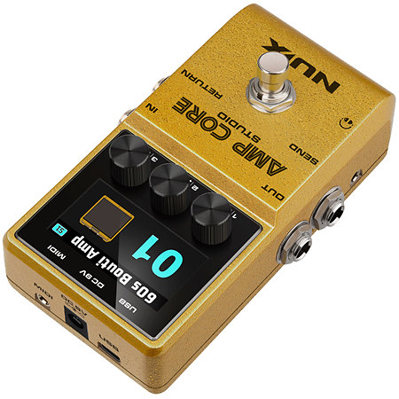 NUX NCA-1 AMP CORE STUDIO ギターエフェクター ゴールド NUX NCA-1 Amp Core Studio Amp Modeler IR - Electric Guitar