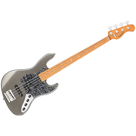 MetroExpress Hybrid PJ Silver Sparkle Metallic Touche Érable Sadowsky