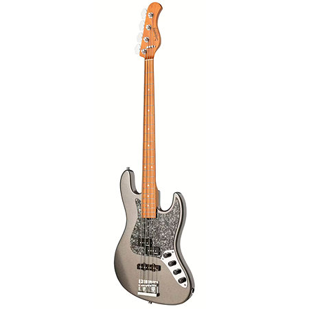 MetroExpress Hybrid PJ Silver Sparkle Metallic Touche Érable Sadowsky