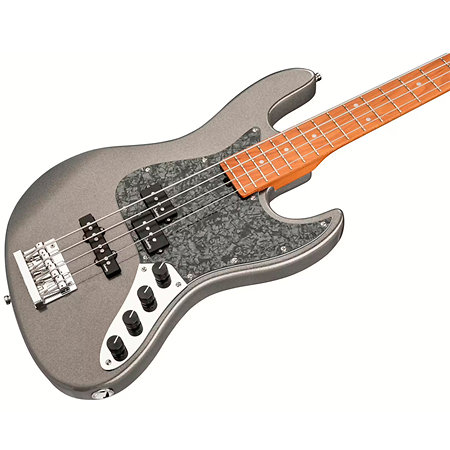 MetroExpress Hybrid PJ Silver Sparkle Metallic Touche Érable Sadowsky