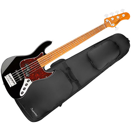 Sadowsky MetroExpress Hybrid PJ Black Pearl 5 Cordes Touche Érable