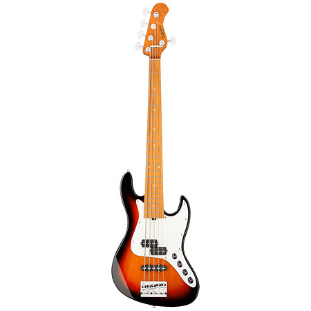 MetroExpress Hybrid PJ Tobacco Burst 5 Cordes Touche Érable Sadowsky