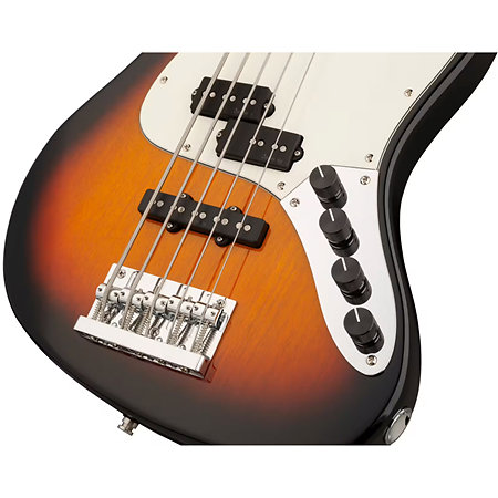 MetroExpress Hybrid PJ Tobacco Burst 5 Cordes Touche Érable Sadowsky