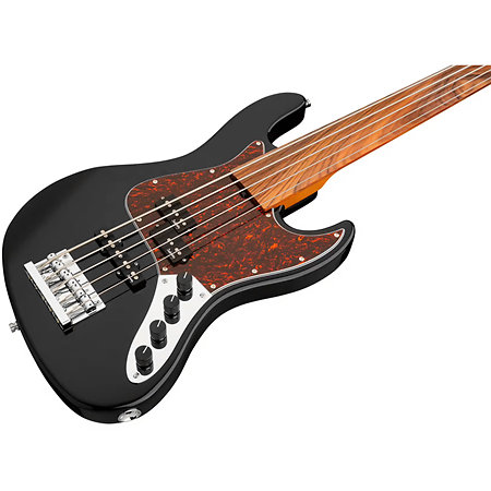 MetroExpress Hybrid PJ Fretless Black Pearl 5 Cordes Touche Palissandre Sadowsky