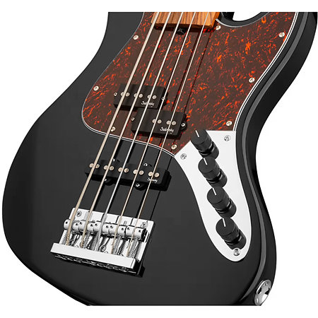 MetroExpress Hybrid PJ Fretless Black Pearl 5 Cordes Touche Palissandre Sadowsky