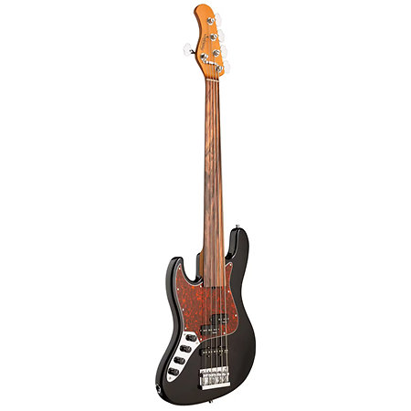 MetroExpress Hybrid PJ Fretless Black Pearl 5 Cordes Touche Palissandre Gaucher Sadowsky