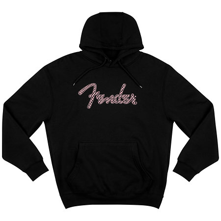 Fender Pink Checker Logo Hoodie XL