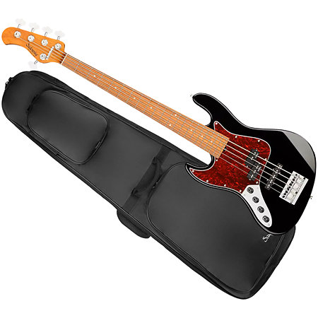 Sadowsky MetroExpress Hybrid PJ Black Pearl 5 Cordes Touche Palissandre Gaucher