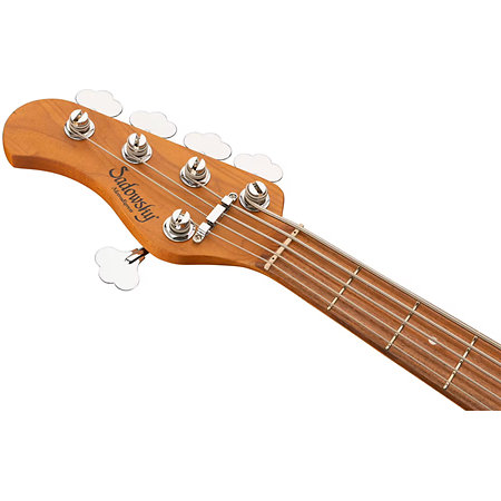 Sadowsky MetroExpress Hybrid PJ Black Pearl 5 Cordes Touche Palissandre Gaucher
