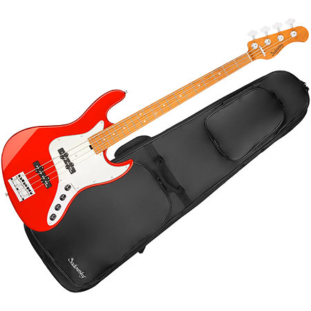 Sadowsky MetroExpress Vintage JJ Candy Apple Red 4 Cordes Touche Érable