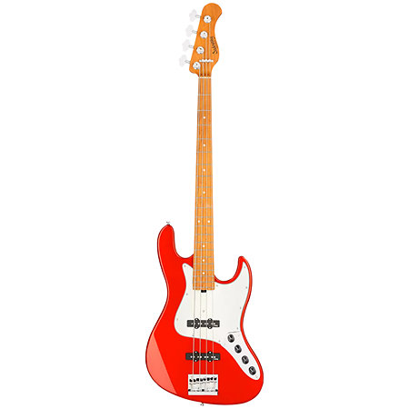 MetroExpress Vintage JJ Candy Apple Red 4 Cordes Touche Érable Sadowsky