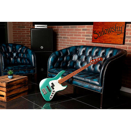 MetroExpress Vintage JJ Sage Green Metallic Érable Sadowsky