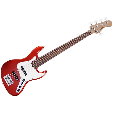 MetroExpress Vintage JJ Candy Apple Red 5 Cordes Érable Sadowsky