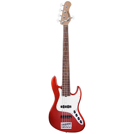 MetroExpress Vintage JJ Candy Apple Red 5 Cordes Érable Sadowsky