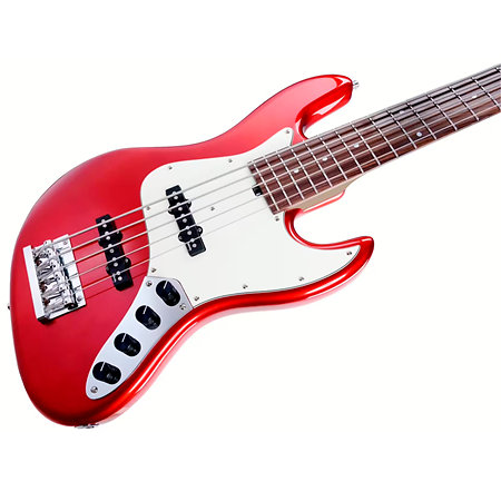 MetroExpress Vintage JJ Candy Apple Red 5 Cordes Érable Sadowsky