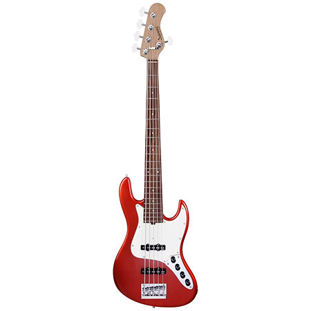 MetroExpress Vintage JJ Candy Apple Red 5 Cordes Palissandre Sadowsky