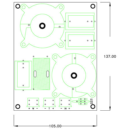 B&C Speakers Crossover 354 V2 8 Ohm