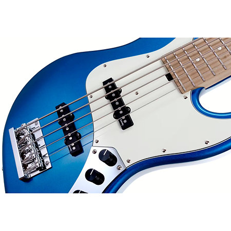 MetroExpress Vintage JJ Ice Blue Metallic 5 Cordes Palissandre Sadowsky