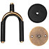 LVY-FGHNGR-BRBK Support mural pour guitare en fer forgé laiton Black Levy s