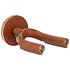 LVY-FGHNGR-BRTN Support mural pour guitare en fer forgé laiton avec protections en cuir Tan Levy s