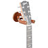 LVY-FGHNGR-BRTN Support mural pour guitare en fer forgé laiton avec protections en cuir Tan Levy s