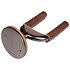 LVY-FGHNGR-SMBN Stand mural en fer forgé smoke avec protections en cuir Brown Levy s
