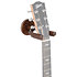 LVY-FGHNGR-SMBN Stand mural en fer forgé smoke avec protections en cuir Brown Levy s