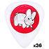 BL23R100 Frank Kozik Devil Bunny White 1.00 mm Sachet de 36 Dunlop