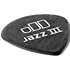 482R114 Tortex Pitch Black Jazz III 1,14 mm Sachet de 72 Dunlop