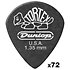 482R135 Tortex Pitch Black Jazz III 1,35 mm Sachet de 72 Dunlop