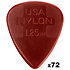 44R125 Nylon Standard 1,25 mm Sachet de 72 Dunlop