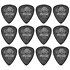 488P73 Tortex Pitch Black 0,73 mm Sachet de 12 Dunlop