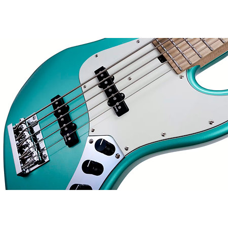 MetroExpress Vintage JJ Sage Green Metallic 5 Cordes Érable Sadowsky