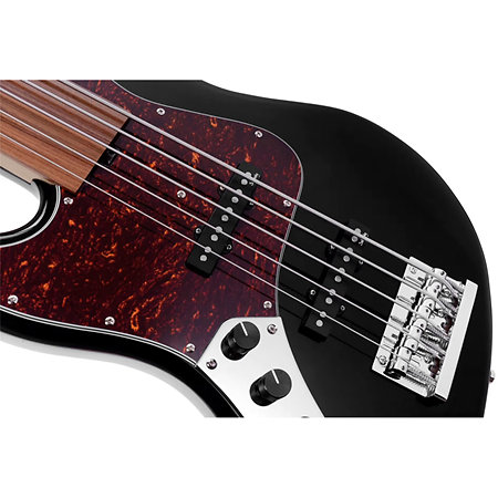 MetroExpress Vintage JJ Black Pearl Fretless 5 Cordes Palissandre Gaucher Sadowsky