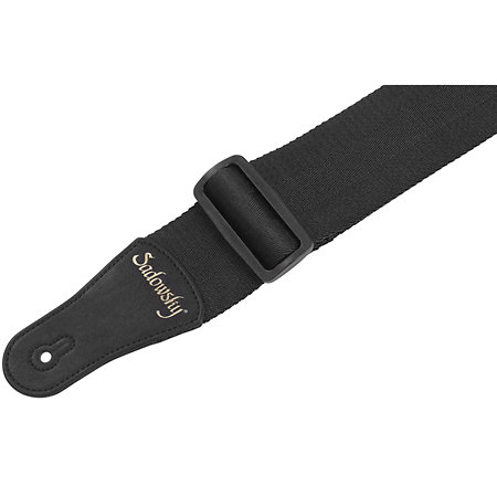 Bass Strap en nylon logo doré Black Sadowsky