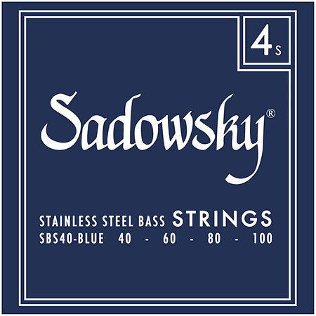 Sadowsky Blue Label Stainless steel 4 cordes 40-100