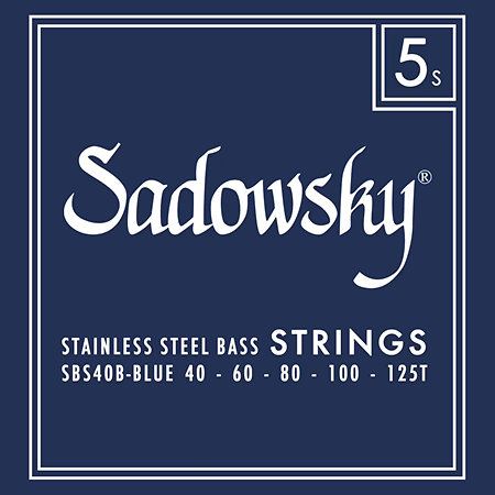 Sadowsky Blue Label Stainless steel 5 cordes 40-125T