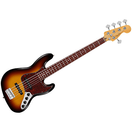 Fender Player II Modified Active Jazz Bass V Rosewood 3 Color Sunburst