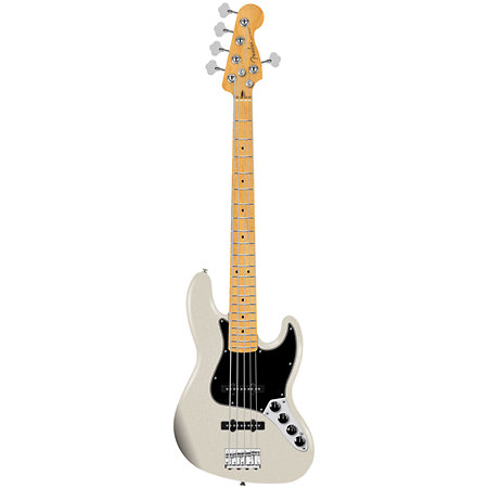 Player II Modified Active Jazz Bass V Maple Olympic Pearl Fender