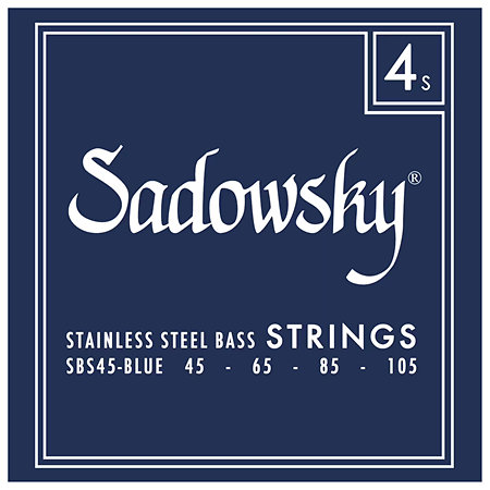 Sadowsky Blue Label Stainless steel 4 cordes 45-105