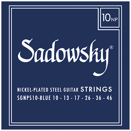 Sadowsky Blue Label Nickel 6 cordes 10-46